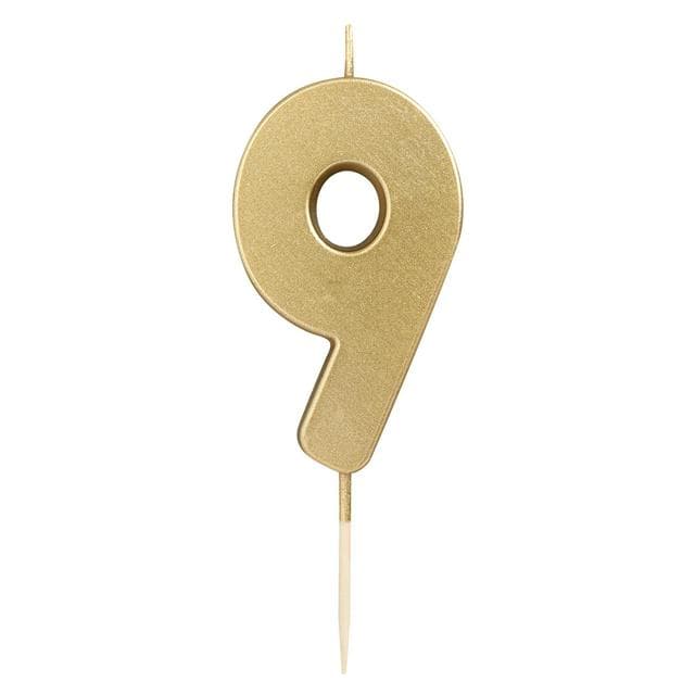 Sainsbury's Home Gold Number Candle Age 9 - gallery image 1