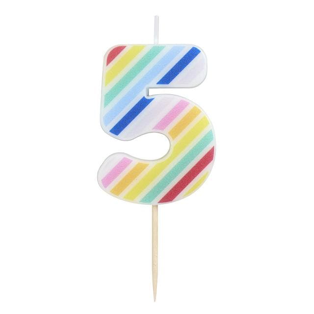 Sainsbury's Home Printed Number Candle Age 5 - gallery image 1