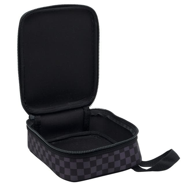 Smash Washable Black Checkerboard Lunch Bag - gallery image 5