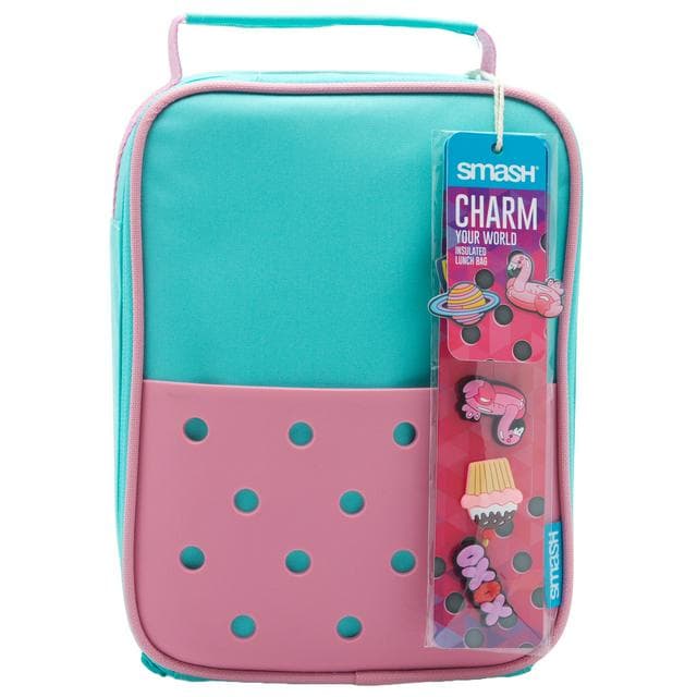 Smash Pink & Turquoise Charm Lunch Bag - gallery image 4