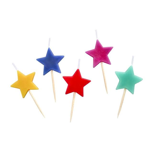 Sainsbury's Home Pack of 5 Bright Star Candles - gallery image 1