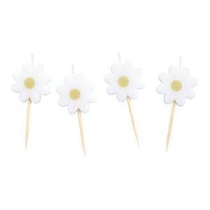 Sainsbury's Home Pack of 4 Daisy Icon Candles