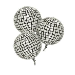 Sainsbury's Home Pack of 3 Disco Ball Foil 10" Balloons