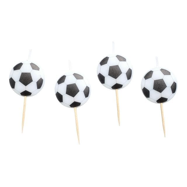Sainsbury's Home Pack of 4 Football Icon Candles - gallery image 1
