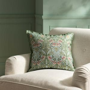 Habitat x Morris & Co. Bluebell Cushion With Double Flange - 50x50