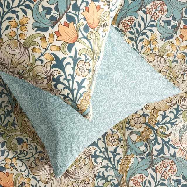 Habitat x Morris & Co. Golden Lily Printed Bedding Set - gallery image 4