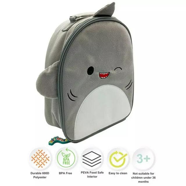 Hox Squishmallows Gordon The Shark Furry Lunch Bag - gallery image 3