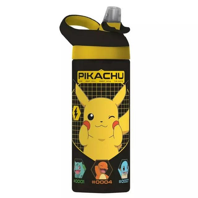 Hox Pokémon Pikachu Black Sipper Water Bottle - 600ml - gallery image 1