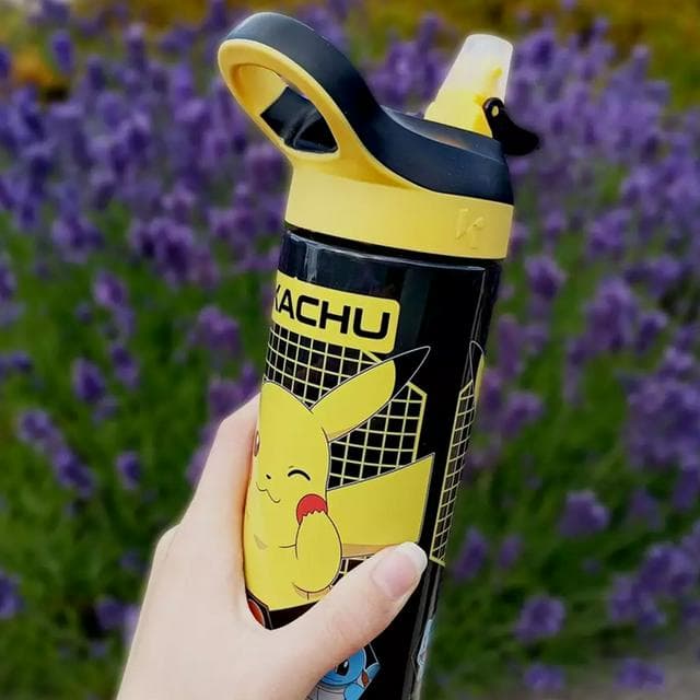 Hox Pokémon Pikachu Black Sipper Water Bottle - 600ml - gallery image 2