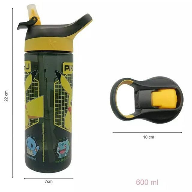 Hox Pokémon Pikachu Black Sipper Water Bottle - 600ml - gallery image 5