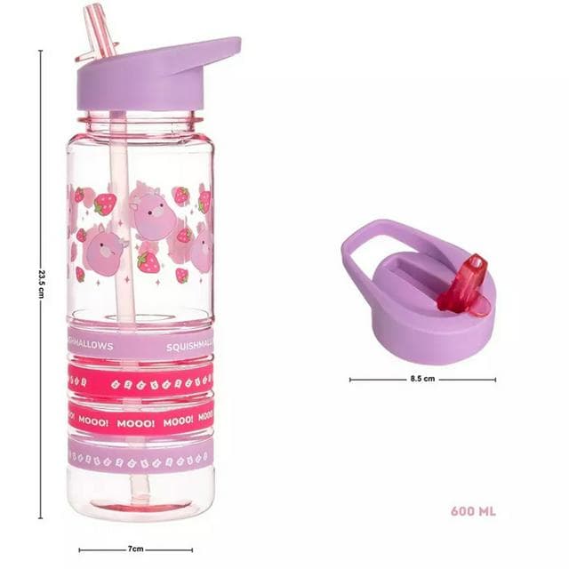 Hox Squishmallows Patty The Cow Sipper Water Bottle - 580ml - gallery image 3