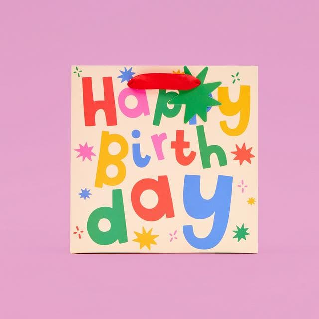 Scribbler Happy Birthday Medium Gift Bag - gallery image 1