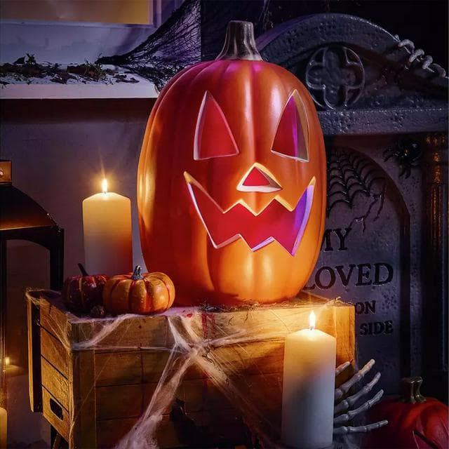 Sainsbury's Home Large LED Pumpkin - gallery image 1