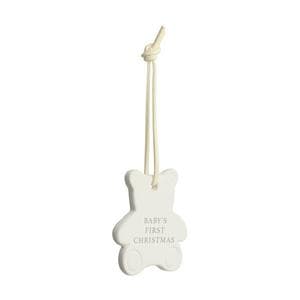 Sainsbury's Home Mini Ceramic Keepsake - Baby's First Christmas Single Decoration