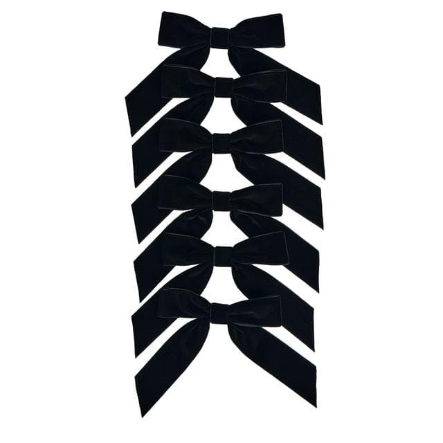 Sainsbury's Home Pack of 6 Bows - Black - gallery image 2