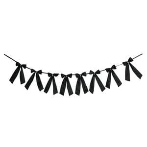 Sainsbury's Home Black Bow Garland