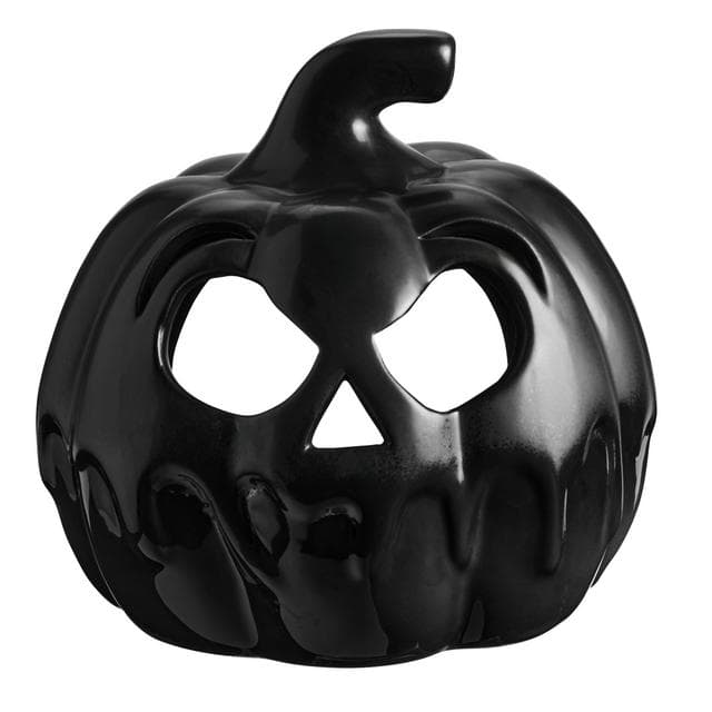 Sainsbury's Home Ceramic Pumpkin - Black - gallery image 1