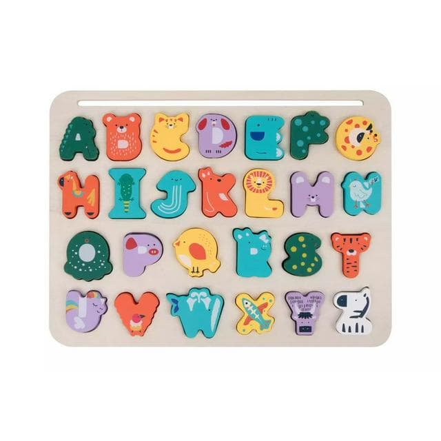 Chad Valley Wooden Alphabet & Spelling Puzzle - gallery image 1