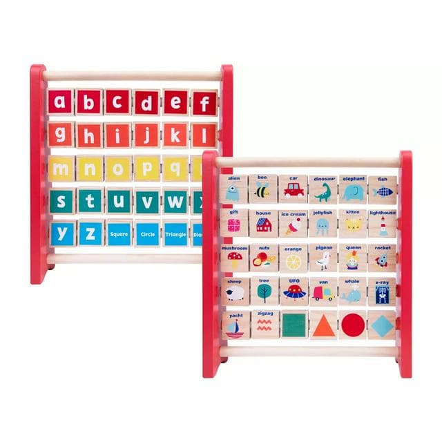 Chad Valley Wooden Alphabet Abacus - gallery image 1
