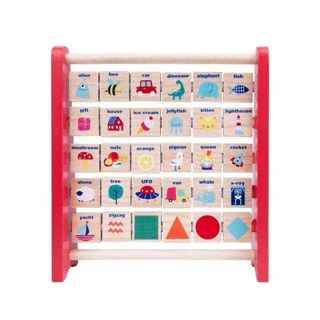Chad Valley Wooden Alphabet Abacus - gallery image 2