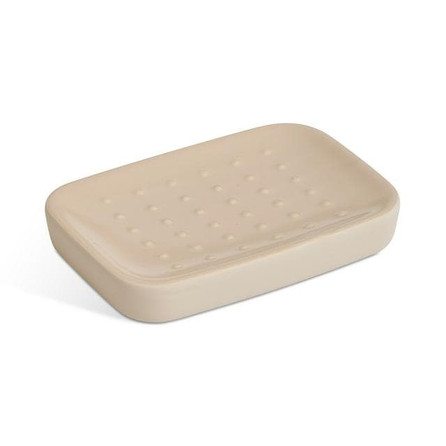 Habitat Stoneware Soft Touch Natural Soap Dish - gallery image 1