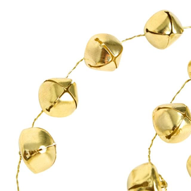 Habitat Gold Coloured Bell Christmas Garland - gallery image 3