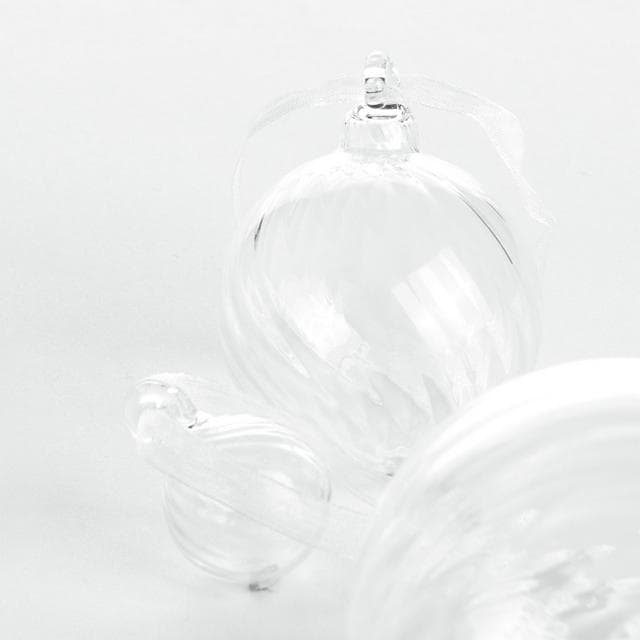 Habitat Pack of 6 Handblown Mixed Size Swirl Glass Bauble - gallery image 3