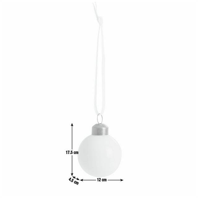 Habitat Pack of 6 Glass Mini Christmas Bauble - Ivory - gallery image 4