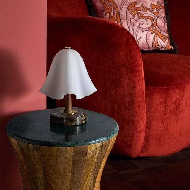 Habitat x Morris & Co. Glass Shade Table Lamp - gallery image 1