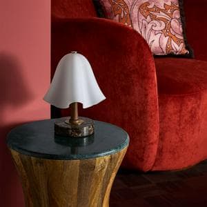 Habitat x Morris & Co. Glass Shade Table Lamp