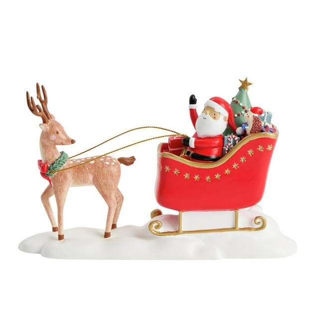 Sainsbury's Home Santa & Rudolf Christmas Table Decoration - gallery image 2