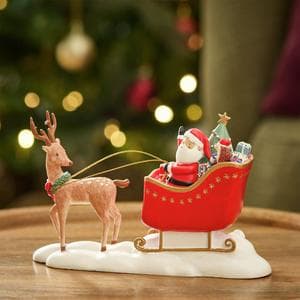 Sainsbury's Home Santa & Rudolf Christmas Table Decoration