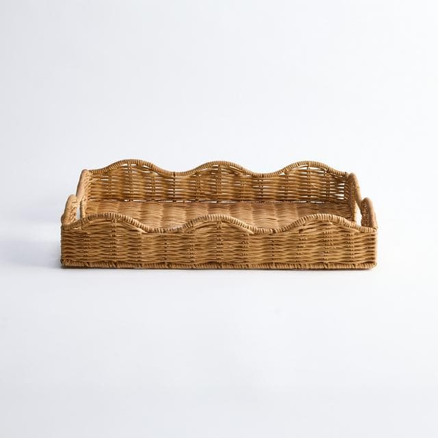 Habitat Rattan Coffee Table Tray - gallery image 3