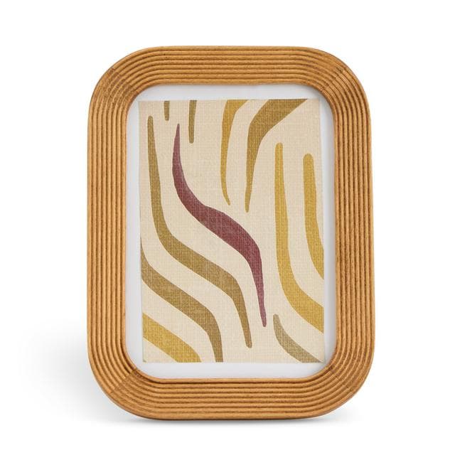 Habitat Ribbed Wooden Frame - Natural - 5x7 - gallery image 1