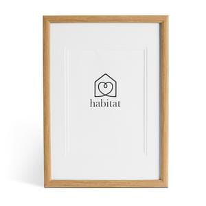 Habitat Single Mount A4 Frame - Oak