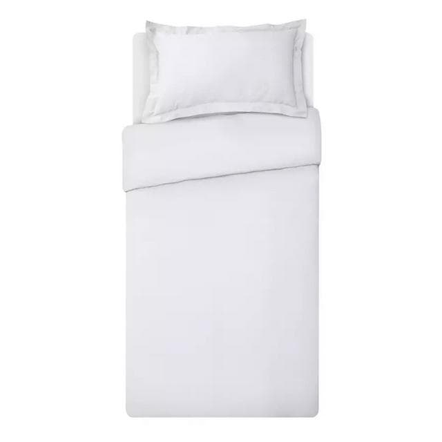 Habitat Egyptian Cotton 400TC Bedding Set - Solid White - gallery image 3