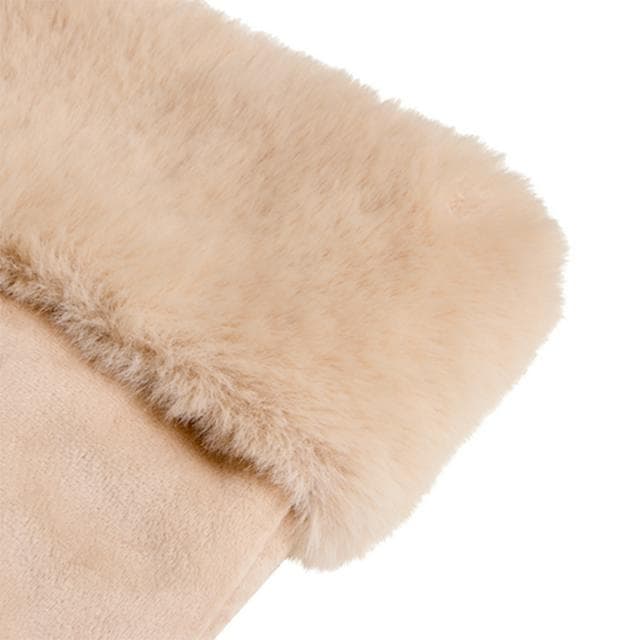 Habitat Taupe Fur Christmas Stocking - gallery image 2