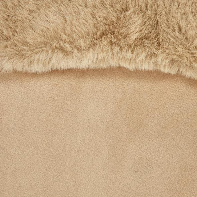 Habitat Taupe Velvet and Faux Fur Christmas Tree Skirt - gallery image 5