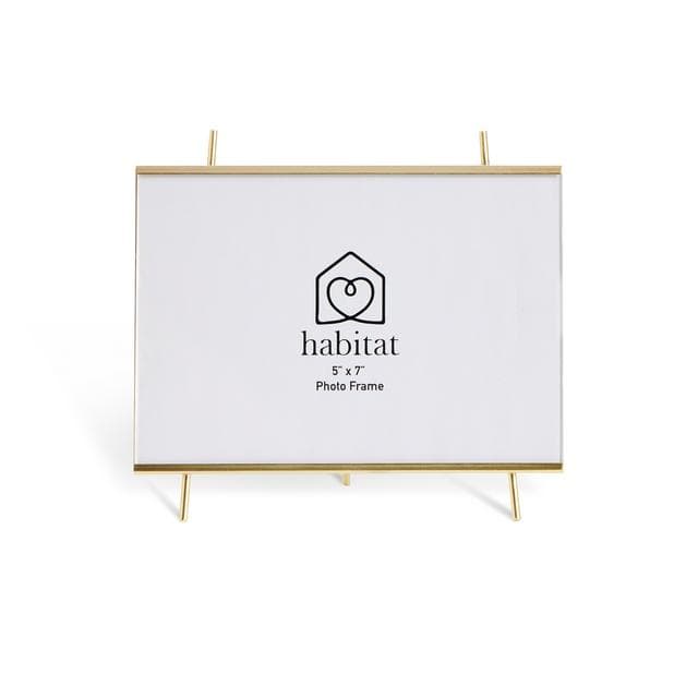 Habitat Glass Easel Photo Frame - 5x7 - gallery image 1