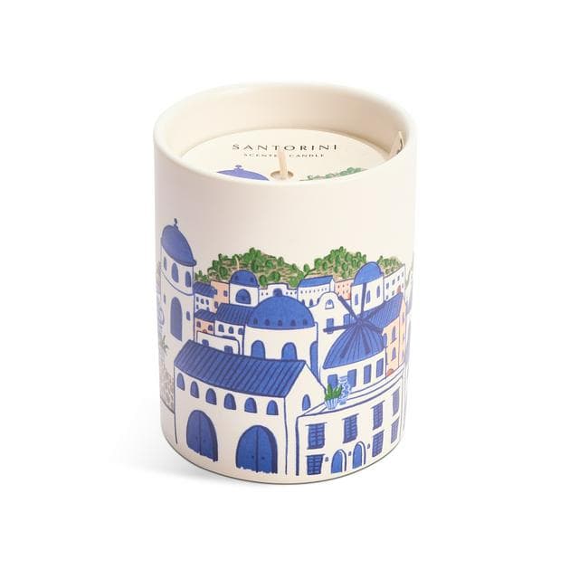 Habitat 250g Santorini Ceramic Candle - gallery image 1