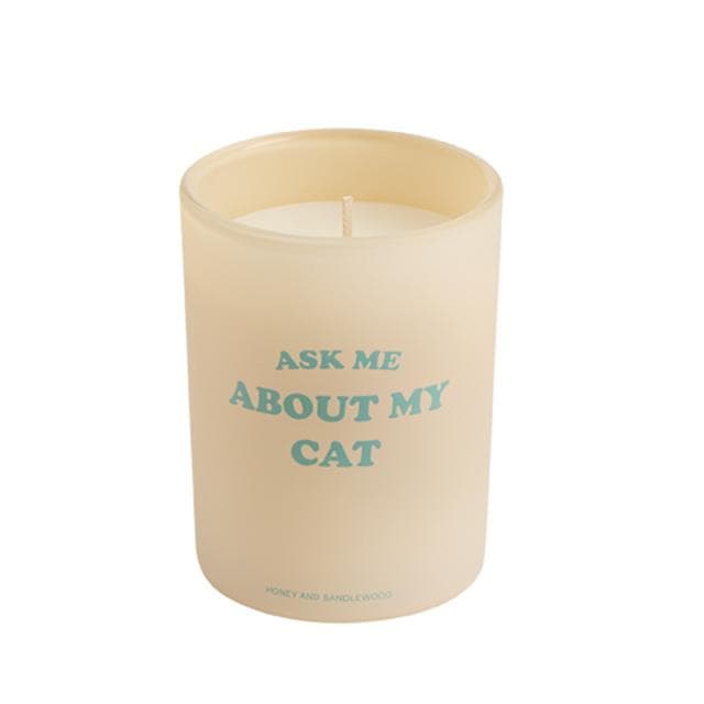Sainsbury's Home Ask Me About My Cat Candle - gallery image 2