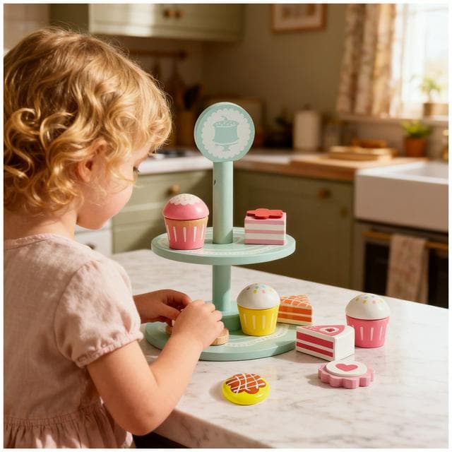 Chad Valley Wooden Cake Stand - gallery image 5