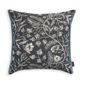 Habitat Mono Printed Winter Floral Cushion - 43x43