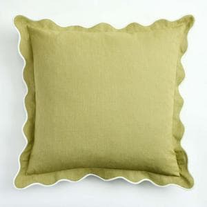 Habitat Scallop Cushion - Olive - 43x43