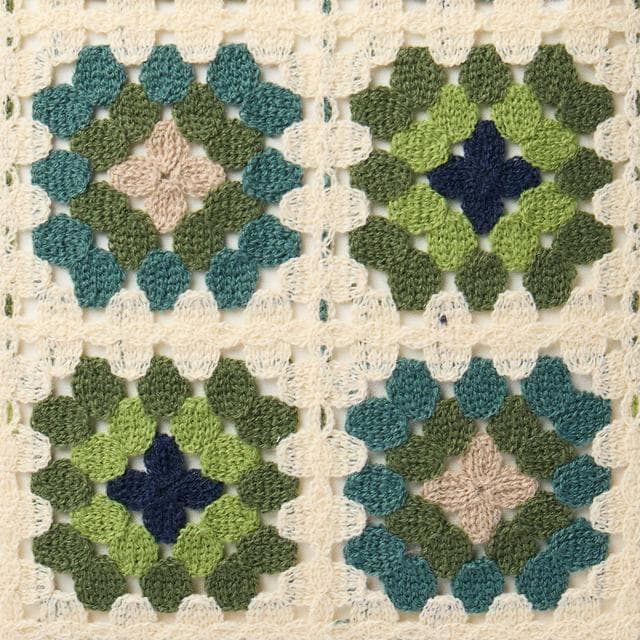 Sainsbury's Home Crochet Cushion - 43x43 - gallery image 5