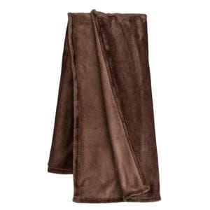 Sainsbury's Home Fleece Throw - Coffee - 125x150