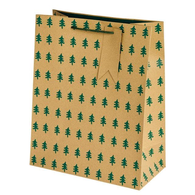 Sainsbury's Home Kraft Tree Repeat Large Kraft Bag - gallery image 1