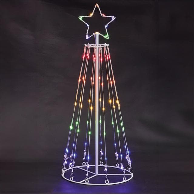Habitat Rainbow Light Up Christmas Tree Cone - gallery image 4