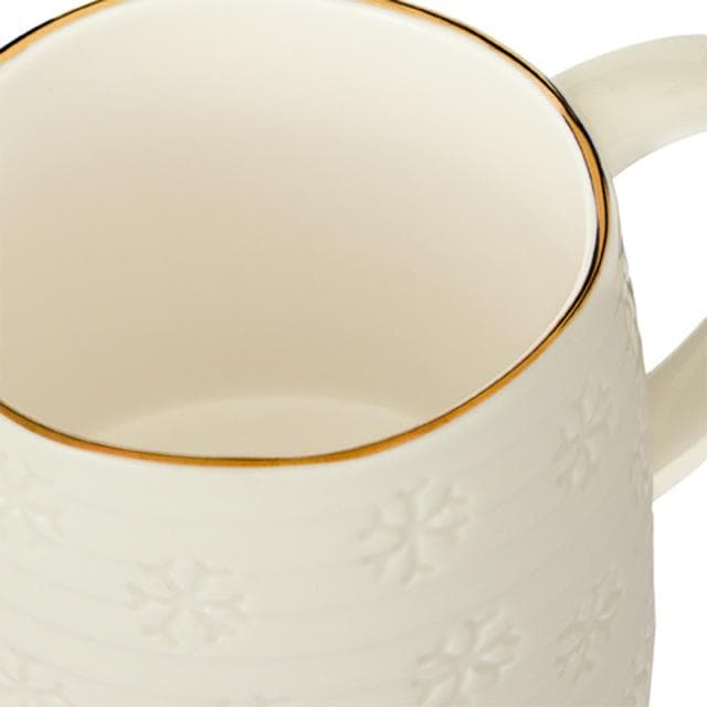 Sainsbury's Home Snowflake Mug - Beige - gallery image 4