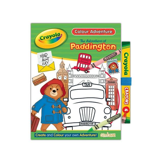 Crayola Paddington Bear Colour Adventure Book with Crayons - gallery image 1
